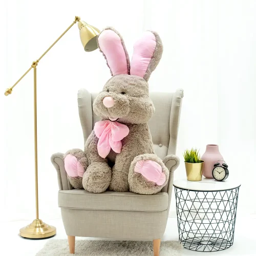 Suur Pehme Jänku, Pehme Mänguasi, 120 Cm, Hall, Vuni - Teddyway
