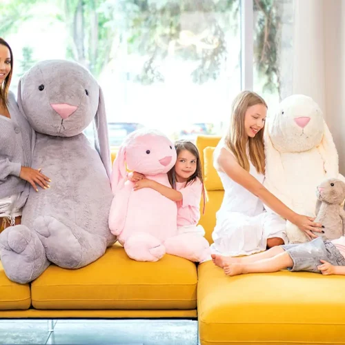 Suur Pehme Jänku, Pehme Mänguasi, 160 Cm, Tumehall, Bani - Teddyway