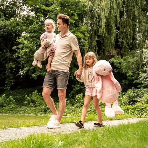 Suur Pehme Jänku, Pehme Mänguasi, 160 Cm, Tumehall, Bani - Teddyway