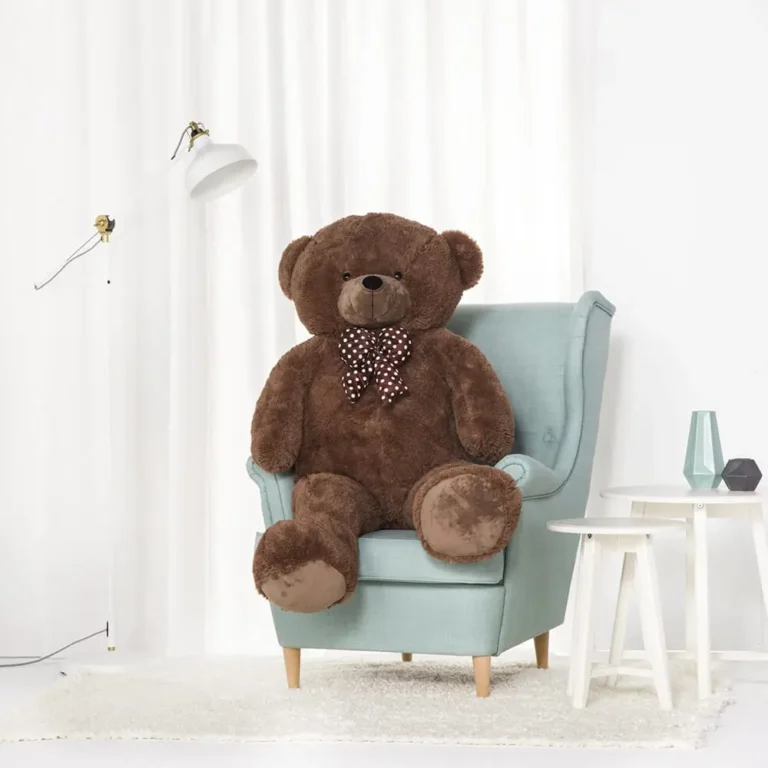 Suur Pehme Kaisukaru Mängukaru, Pehme Mänguasi, 100 Cm, Tumepruun, Nomo - Teddyway