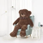Suur Pehme Kaisukaru Mängukaru, Pehme Mänguasi, 100 Cm, Tumepruun, Nomo - Teddyway