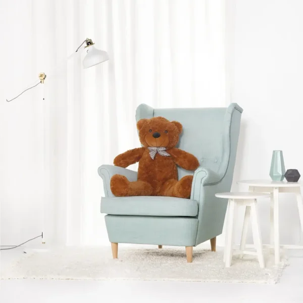 Suur Pehme Kaisukaru Mängukaru, Pehme Mänguasi, 100 Cm, Helepruun, Popo - 100 cm, Dark brown - Teddyway