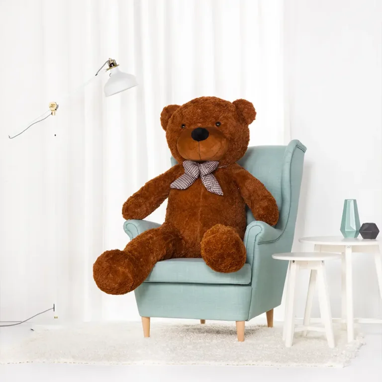Suur Pehme Kaisukaru Mängukaru, Pehme Mänguasi, 100 Cm, Helepruun, Popo - 160 cm, Dark brown - Teddyway