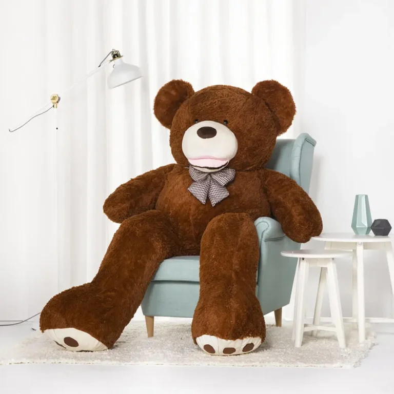 Suur Pehme Kaisukaru Mängukaru, Pehme Mänguasi, 100 Cm, Helepruun, Bobo - 200 cm, Dark brown - Teddyway