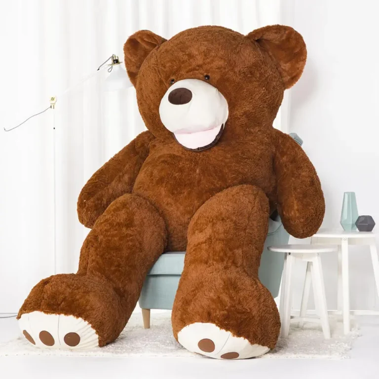 Suur Pehme Kaisukaru Mängukaru, Pehme Mänguasi, 100 Cm, Helepruun, Bobo - 260 cm, Dark brown - Teddyway