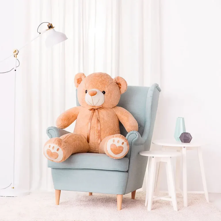 Suur Pehme Kaisukaru Mängukaru, Pehme Mänguasi, 100 Cm, Helepruun, Toto - Teddyway
