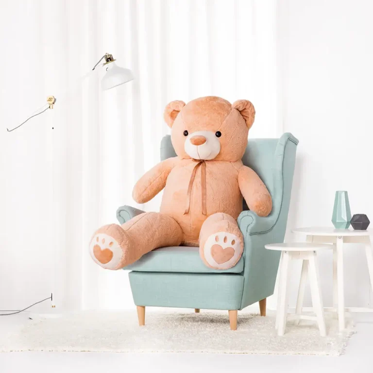 Suur Pehme Kaisukaru Mängukaru, Pehme Mänguasi, 100 Cm, Helepruun, Toto - Teddyway