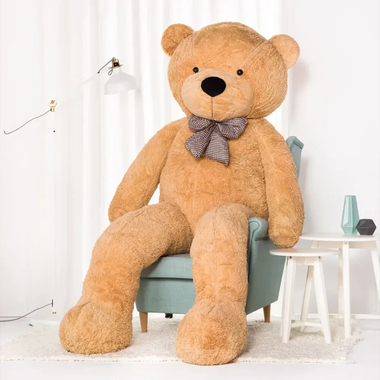 Suur Pehme Kaisukaru Mängukaru, Pehme Mänguasi, 100 Cm, Helepruun, Popo - 260 cm, Light brown - Teddyway