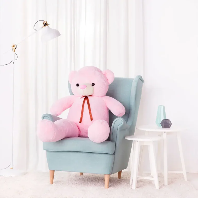 Suur Pehme Kaisukaru Mängukaru, Pehme Mänguasi, 100 Cm, Helepruun, Toto - 100 cm, Pink - Teddyway