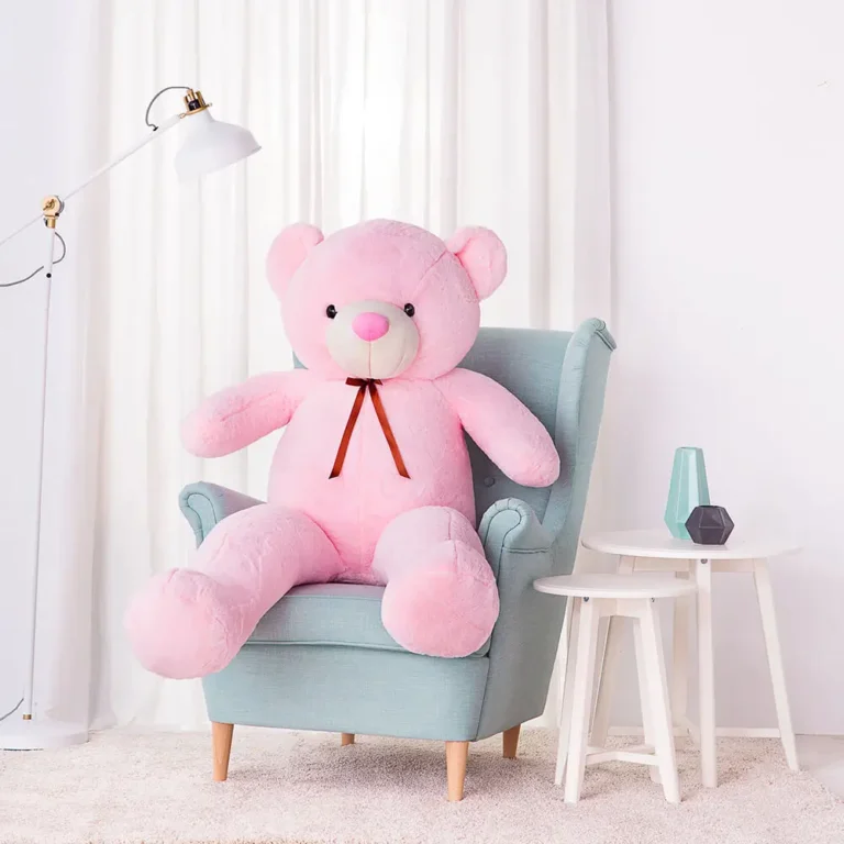 Suur Pehme Kaisukaru Mängukaru, Pehme Mänguasi, 100 Cm, Helepruun, Toto - 100 cm, Pink - Teddyway