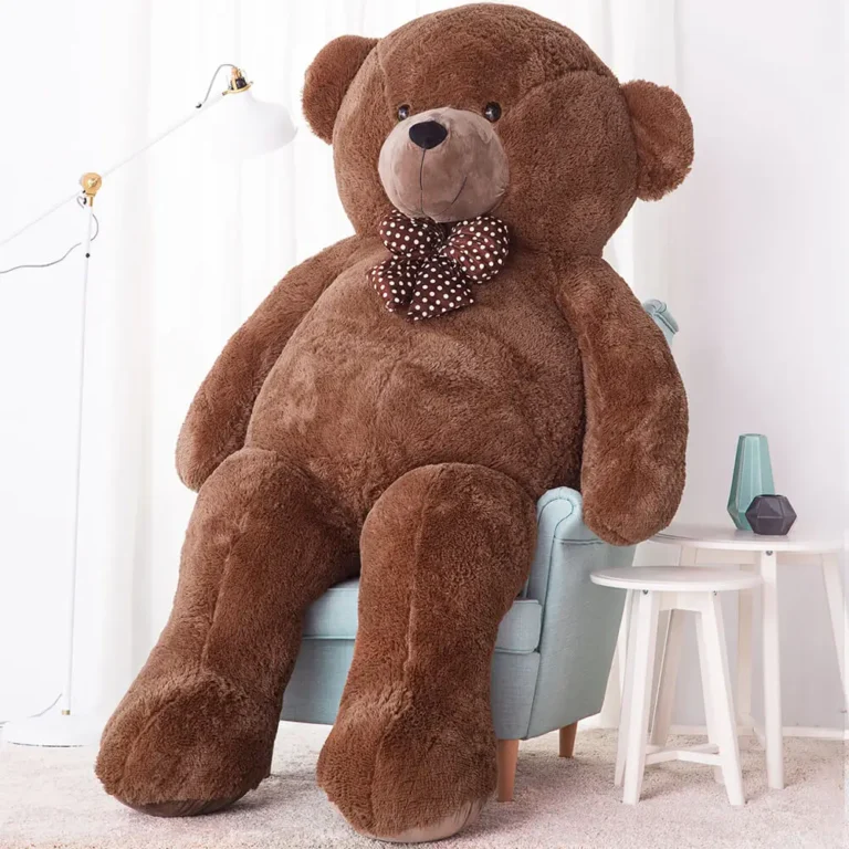 Suur Pehme Kaisukaru Mängukaru, Pehme Mänguasi, 100 Cm, Tumepruun, Nomo - Teddyway