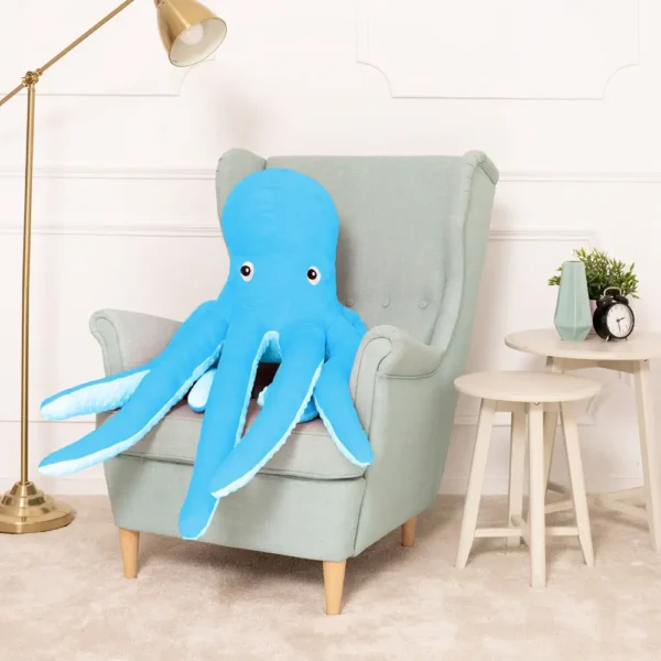Suur Pehme Kalmaar, Pehme Mänguasi, 80 Cm, Sinine, Sodo - Teddyway