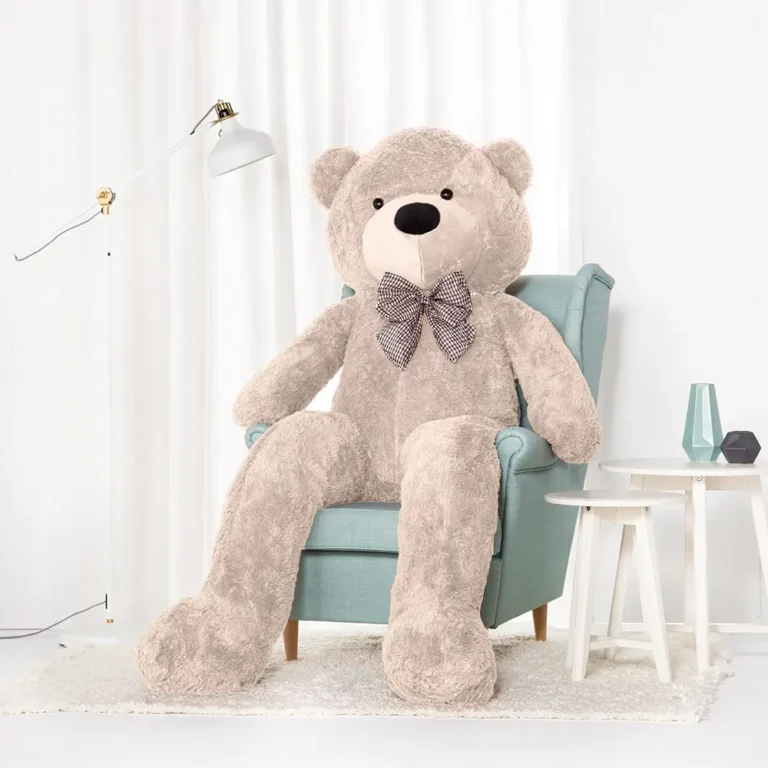 Suur Pehme Kaisukaru Mängukaru, Pehme Mänguasi, 100 Cm, Helepruun, Popo - Teddyway