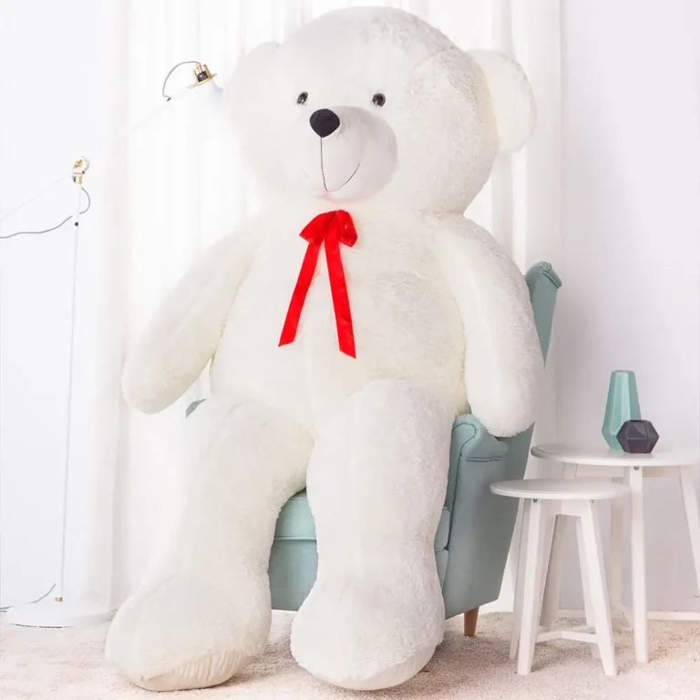 Suur Pehme Kaisukaru Mängukaru, Pehme Mänguasi, 100 Cm, Tumepruun, Nomo - 100 cm, White - Teddyway