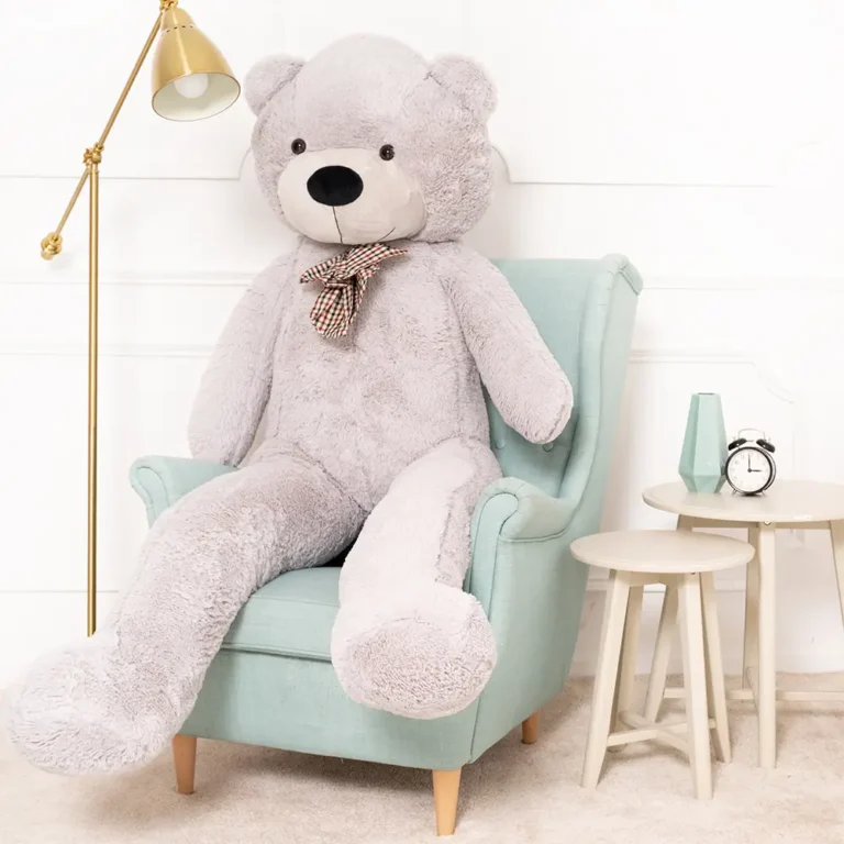 Suur Pehme Kaisukaru Mängukaru, Pehme Mänguasi, 100 Cm, Helepruun, Popo - Teddyway