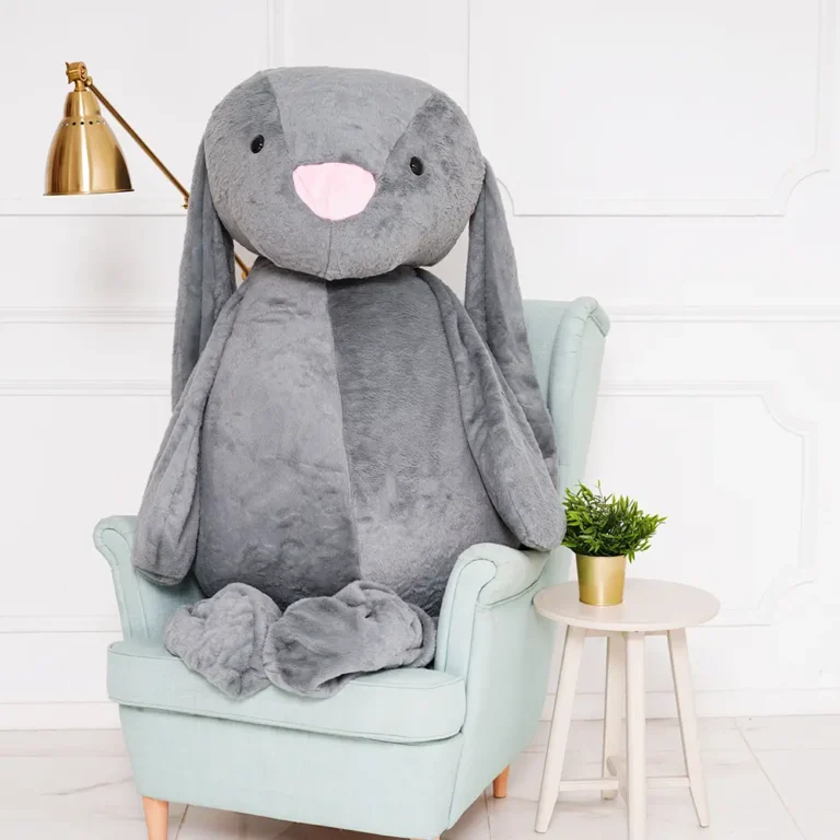 Suur Pehme Jänku, Pehme Mänguasi, 160 Cm, Tumehall, Bani - Teddyway