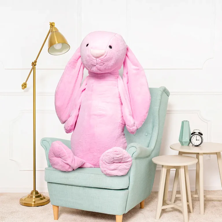 Suur Pehme Jänku, Pehme Mänguasi, 160 Cm, Tumeroosa, Bani - Teddyway