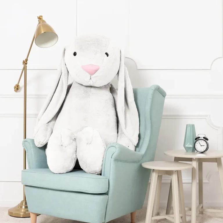 Suur Pehme Jänku, Pehme Mänguasi, 160 Cm, Valge, Bani - Teddyway