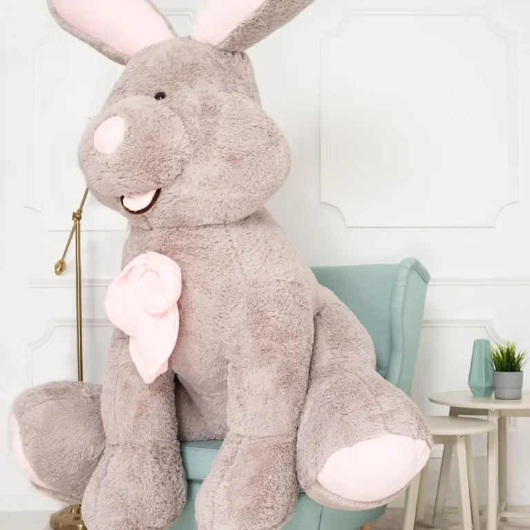 Suur Pehme Jänku, Pehme Mänguasi, 190 Cm, Hall, Vuni - Teddyway